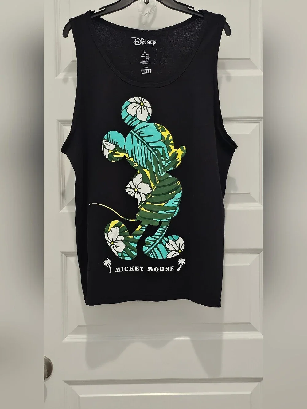 NWT Neff x Disney Mickey Mouse Tropical Graphic Tank Top Men's Large - Picture 5 of 7